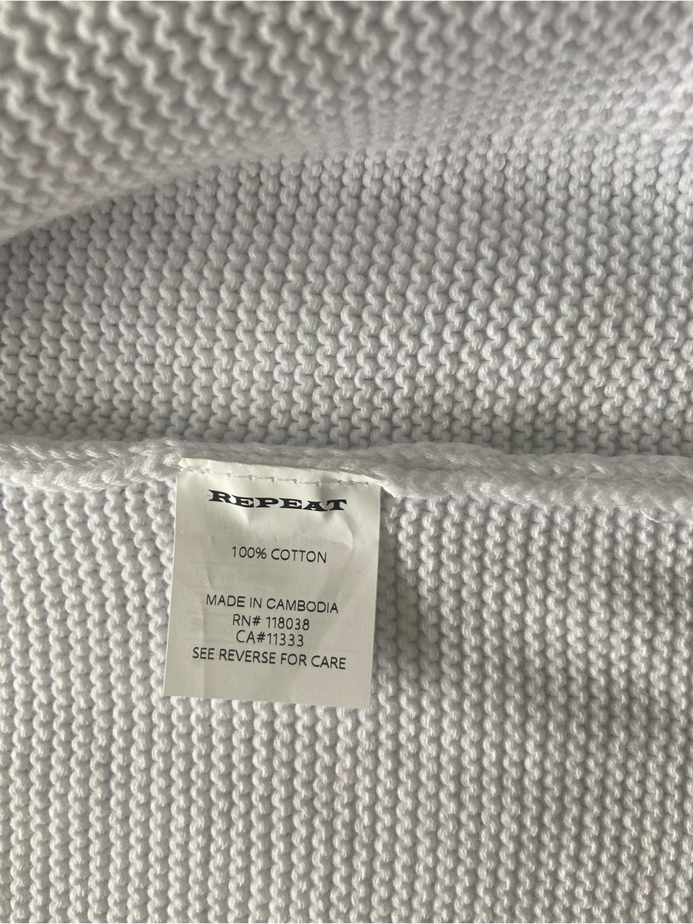 Repeat White Knit Single-Button Jacket - Picture 3 of 3